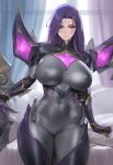 1girl ai_generated bodysuit kai'sa league_of_legends purple_hair