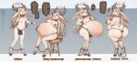 1girl big_belly big_breasts big_butt female furry spellsx