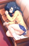 black_hair couch feet hentai panties sleeping socks tagme up_skirt