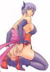  1girl alluring ass ayane ayane_(doa) big_breasts breasts dead_or_alive dead_or_alive_2 dead_or_alive_3 dead_or_alive_4 dead_or_alive_xtreme dead_or_alive_xtreme_2 dead_or_alive_xtreme_3_fortune hentai lavender_hair nipples red_eyes silf tagme tecmo 