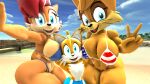 1boy 1girl 3d 3d_(artwork) anthro archie_comics beach big_breasts bikini breasts bunnie_rabbot bunny canine chipmunk cub daemont92 female fox male male/female/female miles_"tails"_prower older_woman rabbit sally_acorn sega selfpic shorts sonic_the_hedgehog_(archie) sonic_the_hedgehog_(comics) sonic_the_hedgehog_(series) source_filmmaker squirrel swimsuit thick_thighs voluptuous wide_hips young young_boy