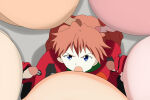 1girl angry angry_face asuka_langley_souryuu blowbang blue_eyes eye_contact fat_man fellatio fellatio group handjob hentai human long_hair neon_genesis_evangelion orange_hair plugsuit pov pov_eye_contact small_penis