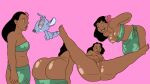 1girl big_ass brown_hair dark-skinned_female dark_skin disney disney_channel female_focus female_only hypnosis jones_boi lilo_and_stitch medium_breasts nani_pelekai shiny shiny_skin solo_female solo_focus swirly swirly_eyes thick_thighs wide_hips