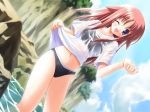 animal_ears bikini blush blushing dog_ears dog_girl hentai inumimi long_hair see-through see_through swimsuit wet