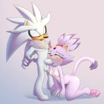 apinkgrape blaze_the_cat fellatio nude silver_the_hedgehog sonic_the_hedgehog_(series)