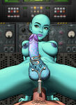 1futa abacusrepair alien big_penis blue_skin futanari nipple_piercing penis_jewelry scifi tgirl