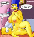 bart_simpson big_breasts cum_inside homer_simpson incest marge_simpson orgasm the_simpsons