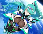 1girl ai_generated curvy curvy_female green_eyes green_hair long_hair pneuma_(xenoblade) xenoblade_(series) xenoblade_chronicles_2