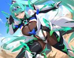 1girl ai_generated curvy curvy_female green_eyes green_hair long_hair pneuma_(xenoblade) xenoblade_(series) xenoblade_chronicles_2