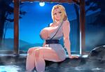 1girl ai_generated hot_spring naruto night tsunade