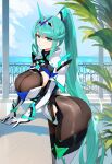 1girl ai_generated curvy curvy_female green_eyes green_hair long_hair pneuma_(xenoblade) xenoblade_(series) xenoblade_chronicles_2