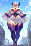 1girl ai_generated bodysuit curvy curvy_female long_hair mount_lady my_hero_academia yuu_takeyama