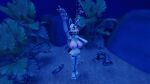 1girl 3d 3d_(artwork) danil4h drowning female five_nights_at_freddy's five_nights_at_freddy's_2 mangle_(fnaf) nude ocean scottgames solo source_filmmaker underwater underwater_peril weights