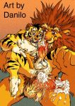  anal anal_penetration anthro cum cum_in_ass danilo furry furryrevolution lion tiger yaoi 