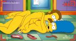 2011 cartoon_avenger marge_simpson missionary missionary_position ned_flanders recording shoes_removed the_simpsons yellow_skin