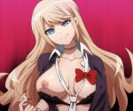  beckoning blue_eyes danganronpa junko_enoshima long_hair 