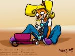 coco_bandicoot crash_bandicoot_(series) crossover gir invader_zim laughing not_porn sega shaz shaz_(artist) size_difference