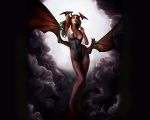 1280x1024 bat_wings darkstalkers morrigan_aensland wallpaper