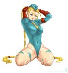  blonde_hair bloocarrot_(artist) blue_eyes braid cammy_white street_fighter twin_tails 