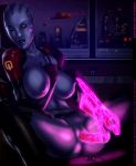 asari bloodfart breasts cum_request dildo hentai mass_effect pussy realistic solo video_games