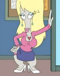  american_dad ass blonde_hair breasts laura_van_der_booben roger_(american_dad) 