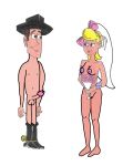  1boy 1girl 1girl1boy barefoot black_hat blue_eyes bo_peep breasts breasts breasts brown_eyes brown_hair closed_mouth cowboy_boots cowboy_hat cute disney doll feet flowers holding_flower navel nipples penis pink_bowtie pink_lipstick pink_nipples pixar pussy sexy_body sexy_breasts smile standing toy toy_story toy_story_4 woody_pride yellow_hair 