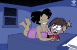 amy_wong ass bigtyme black_hair blue_eyes breasts brown_hair crossover erect_nipples futurama huge_breasts nightgown nipples rape_face see_through short_hair sleepwear the_fairly_oddparents timmy_turner