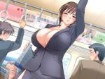 anime big_breasts breasts hentai mature subway