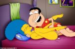 cartoon_avenger cheating crossover family_guy glenn_quagmire marge_simpson the_simpsons vaginal vaginal_penetration yellow_skin