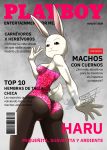  1girl 2020 anthro ass barcode beastars breasts clothed clothing cover distracting_watermark domestic_rabbit fur furry haru_(beastars) humanoid_hands lagomorph legwear leotard leporid looking_at_viewer looking_back looking_back_at_viewer magazine_cover mammal oryctolagus playboy portrait rabbit rear_view spanish_text standing taka_studio text three-quarter_portrait tights watermark white_body white_fur 