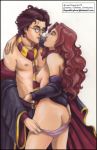 ass breasts erect_nipples harry_james_potter harry_potter hermione_granger nipples small_breasts undressing vp