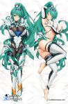  1girl alluring big_breasts cuddly_octopus_(circle) dakimakura_(medium) dakimakura_design green_hair matching_hair/eyes nintendo pneuma_(xenoblade) xenoblade_(series) xenoblade_chronicles_2 