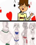  1boy 4girls ass big_breasts black_eyes black_hair black_panties blonde_hair blue_eyes blue_panties bottomless breasts bridgette_(tdi) brown_hair brown_skin card cartoon_network cody_(tdi) comic courtney_(tdi) cover_up curly_hair dark-skinned_female dyed_hair embarrassing goth green_eyes green_hair green_lipstick green_panties gwen_(tdi) hourglass_figure izzy_(tdi) latina light-skinned_female lipstick long_blonde_hair long_hair navel orange_hair pale-skinned_female panties panties_around_leg ponytail red_panties short_hair strip_poker text thick_ass thick_legs thick_thighs topless topless_female total_drama_island two_tone_hair underwear undressing wasp_waist 