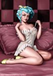 1girl aged_up breasts cozy_glow_(mlp) female female_only friendship_is_magic high_heels humanized indoors looking_at_viewer my_little_pony nightgown no_bra partially_clothed see-through see-through_clothes sitting solo transparent_clothing undressing