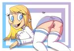 blonde_hair blue_eyes innocenttazlet long_hair no_panties portia_gibbons solo the_mighty_b!