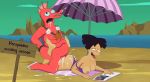 amy_wong ass beach bikini_aside bikini_top breasts cum doggy_position dr._zoidberg futurama interspecies nipples ocean sfan tongue_out vaginal zoidberg