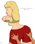 ass ass_grab big_ass breasts grope horny joseph_gribble king_of_the_hill lipstick looking_back love luanne_platter roger_bacon shirt_lift