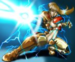  blonde_hair breasts laser long_hair metroid navel nipples ponytail pussy samus_aran uncensored 