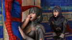 3d big_breasts byleth_(fire_emblem) crossover cuckquean fellatio fire_emblem loverlassysponk lucina_(fire_emblem) marvel marvel_comics nude_female spider-man spider-man_(series)