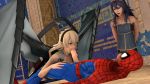 3d big_breasts bound_arms corrin corrin_(fire_emblem) crossover cuckquean fellatio fire_emblem loverlassysponk lucina lucina_(fire_emblem) marvel marvel_comics nude_female spider-man spider-man_(series)