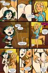 2_girls ass_grab between_labia bikini black_hair blonde_hair blue_hair blush bottomless breasts bridgette_(tdi) bunk_bed cabin cameltoe cartoon_network caucasian_female cleft_of_venus clitoris comic gwen_(tdi) innie_pussy jab jabcomix leg_lift legs multicolored_hair nipple_slip nipples no_panties no_underwear pussy shiny_skin skirt skirt_up slut slutty_outfit string_bikini sweat tagme teen teenage_girl teletoon thick_thighs thighs total_drama_island total_fucking_drama_2 tubetop wet_pussy whore yuri