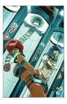 2_girls bondage cleavage cleave_gag collar dirty_pair gag kei_(dirty_pair) leash nomad_(artist) robot we-r-nomad yuri_(dirty_pair)