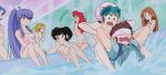  1girl alien_girl bath benten_(urusei_yatsura) demon_girl green_hair horns lum lum_invader oyuki_(urusei_yatsura) screencap tagme towel urusei_yatsura 