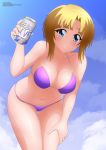 1girl bikini blue_eyes female female_only kaori_shiruko leaning_forward looking_at_viewer nipples solo standing tagme yukino_memories zel-sama