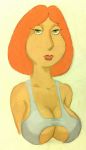 big_breasts breasts cleavage family_guy hair lipstick lois_griffin looking_at_viewer milf underboob vylfgor