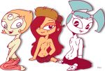 ass barefoot big_ass bubble_butt cartoon_network crossover disney gravity_falls jeans jenny_wakeman my_life_as_a_teenage_robot nipple pearl_(steven_universe) rayryan_(artist) sideboob steven_universe tagme topless wendy_corduroy xj-9