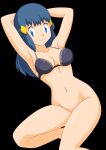  1girl 1girl 1girl absurd_res alluring ass blue_eyes blue_hair bottomless bra breasts dawn dawn dawn_(pokemon) female_human female_only high_res human insanely_hot legs long_blue_hair long_hair naked_from_the_waist_down nintendo photoshop pokemon smile thighs transparent_background vector_trace zel-sama 