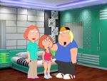  anal chris_griffin family_guy fellatio_face imminent_sex lindsey_(family_guy) lois_griffin 