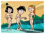 aqua_eyes black_hair blue_eyes breasts cartoongirls_(artist) danny_fenton danny_phantom erection goth hair hairband jasmine_fenton lipstick long_hair nipples nude orange_hair penis ponytail pubic_hair pussy samantha_manson short_hair smile testicles