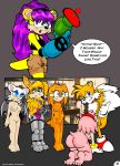  amy_rose anthro anus aqua_eyes ass bat bent_over blue_eyes bracelet breasts bunnie_rabbot comic fox furry gloves green_eyes gun hairband hypno_gun hypnosis jewelry long_hair miles_&quot;tails&quot;_prower mina_mongoose nipples nude orange_hair purple_hair rouge_the_bat sega short_hair sonic text tikal_the_echidna topless weapon white_hair wings 